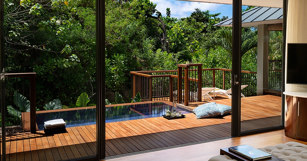 Hillside Pool Villa en Hotel Raffles Seychelles