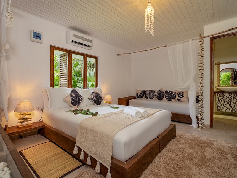 Eden Garden - Cham Room en Hotel Bliss Praslin