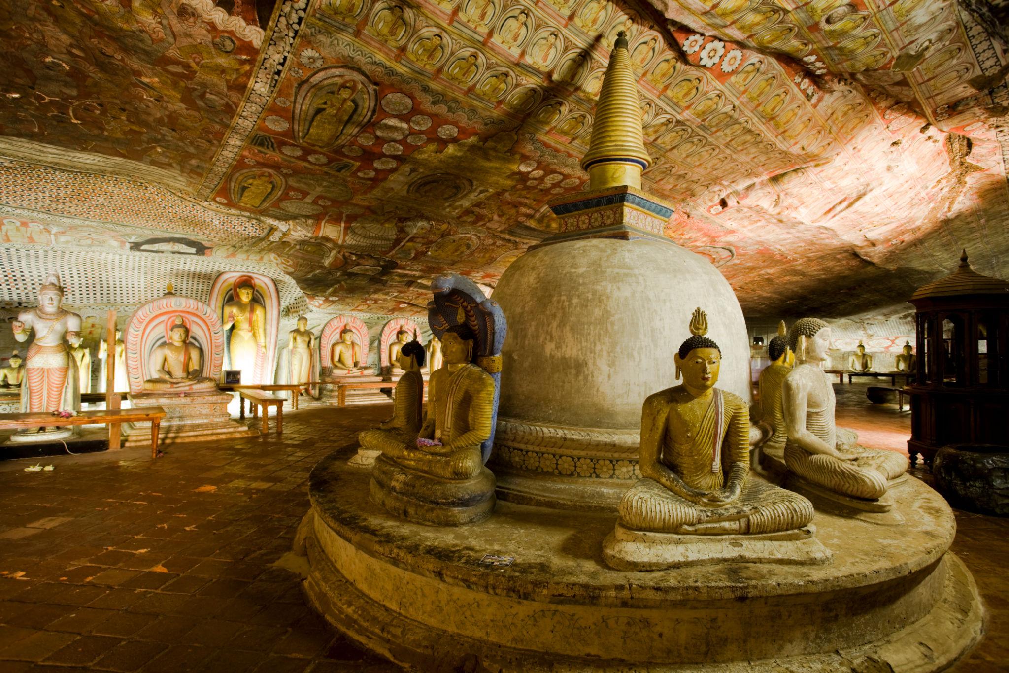 Visita de los jardines de especias y de las cuevas de Dambulla