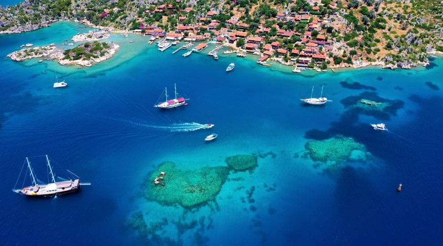 Praia em Antalya . Tudo Incluído
