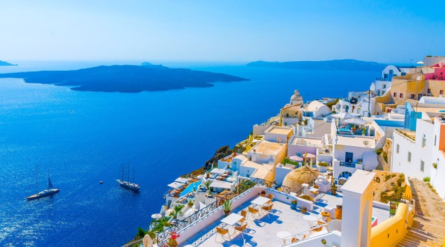 Ilha de Santorini . Grécia