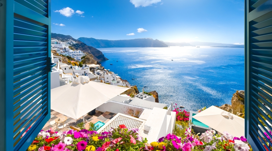 Ilha de Santorini . Grécia