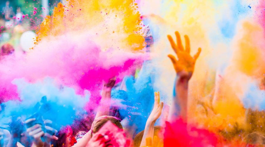 Holi Festival da Índia . Saída Especial
