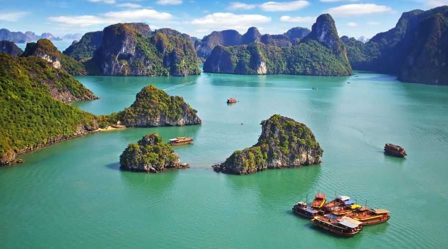 Cruzeiro na Baía de Halong