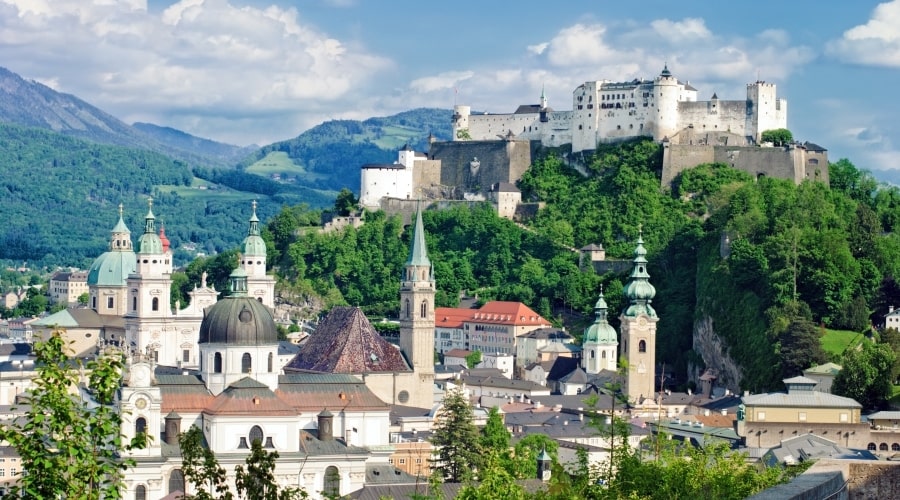 Panorâmica de Salzburgo
