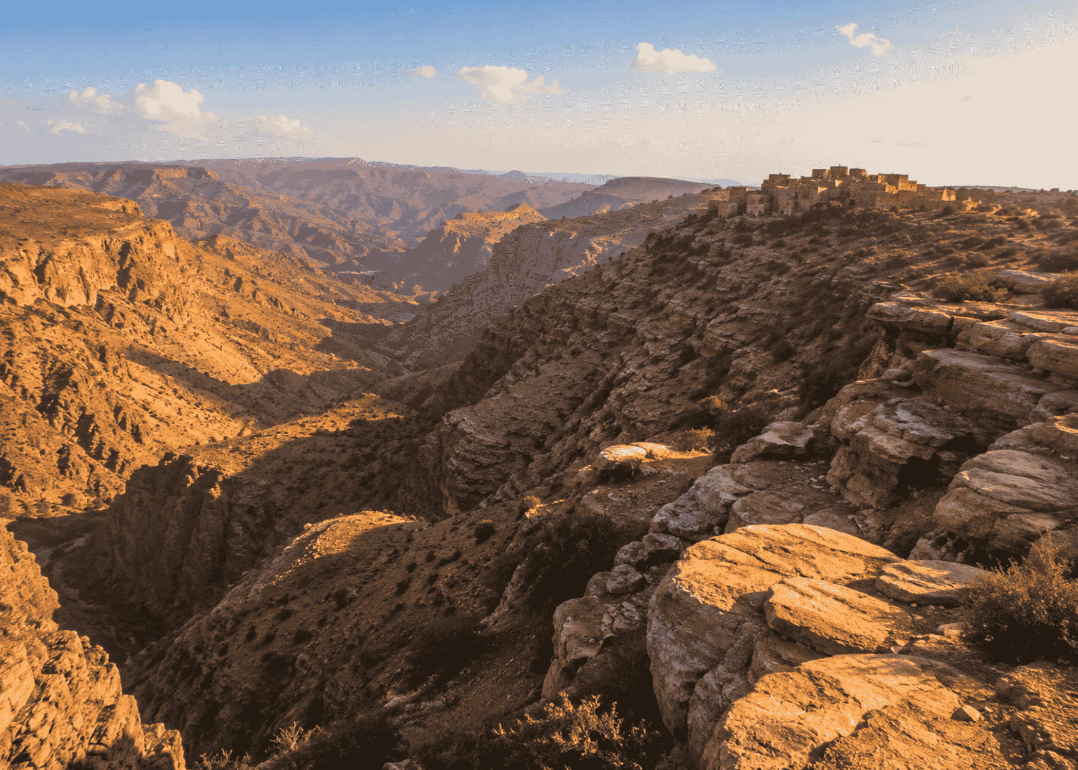Trekking por la Reserva de Dana y llegada a Petra