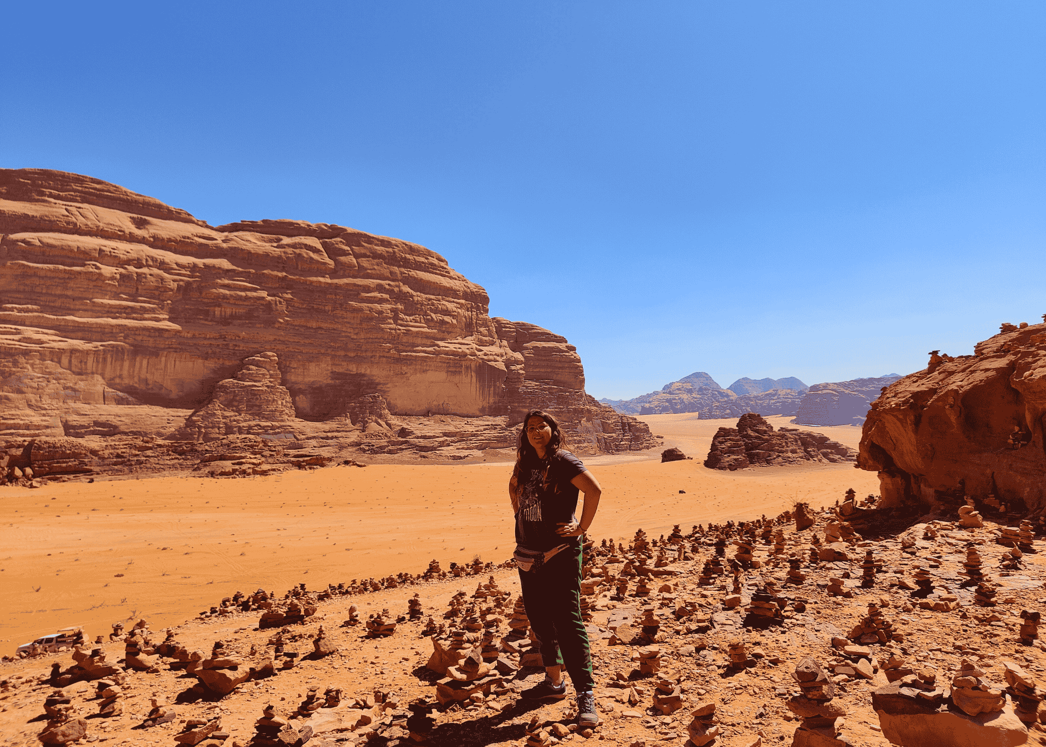 Trekking por el desierto de Wadi Rum y regreso a Ammán
